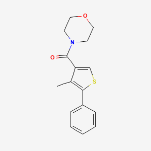 molecular formula C16H17NO2S B5798012 4-[(4-methyl-5-phenyl-3-thienyl)carbonyl]morpholine 