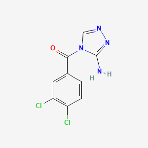 molecular formula C9H6Cl2N4O B5798021 4-(3,4-dichlorobenzoyl)-4H-1,2,4-triazol-3-amine 