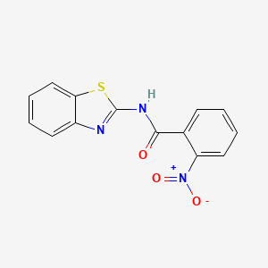 molecular formula C14H9N3O3S B5798027 N-1,3-benzothiazol-2-yl-2-nitrobenzamide 