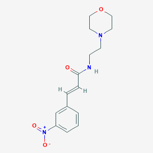 molecular formula C15H19N3O4 B5798036 N-[2-(4-morpholinyl)ethyl]-3-(3-nitrophenyl)acrylamide 