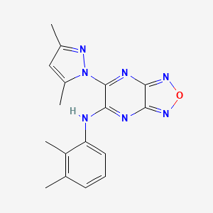 molecular formula C17H17N7O B5798079 N-(2,3-dimethylphenyl)-6-(3,5-dimethyl-1H-pyrazol-1-yl)[1,2,5]oxadiazolo[3,4-b]pyrazin-5-amine 