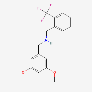 molecular formula C17H18F3NO2 B5798093 (3,5-dimethoxybenzyl)[2-(trifluoromethyl)benzyl]amine 