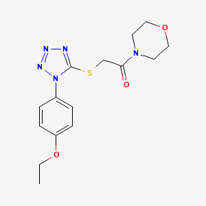 molecular formula C15H19N5O3S B5798098 4-({[1-(4-ethoxyphenyl)-1H-tetrazol-5-yl]thio}acetyl)morpholine 