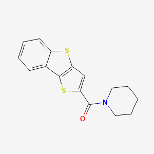 molecular formula C16H15NOS2 B5798115 1-(thieno[3,2-b][1]benzothien-2-ylcarbonyl)piperidine 