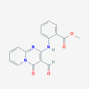 methyl 2-[(3-formyl-4-oxo-4H-pyrido[1,2-a]pyrimidin-2-yl)amino]benzoate