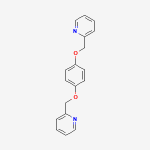 molecular formula C18H16N2O2 B579815 1,4-双(2-吡啶甲氧基)苯 CAS No. 219872-35-2