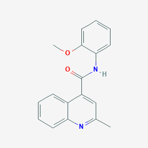 molecular formula C18H16N2O2 B5798151 N-(2-methoxyphenyl)-2-methyl-4-quinolinecarboxamide 