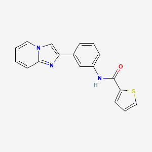 molecular formula C18H13N3OS B5798154 N-(3-imidazo[1,2-a]pyridin-2-ylphenyl)-2-thiophenecarboxamide 