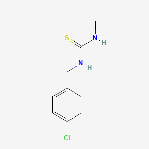 molecular formula C9H11ClN2S B5798162 N-(4-chlorobenzyl)-N'-methylthiourea 