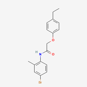 molecular formula C17H18BrNO2 B5798163 N-(4-bromo-2-methylphenyl)-2-(4-ethylphenoxy)acetamide 