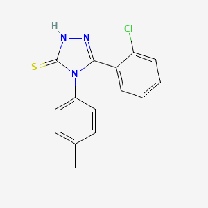 molecular formula C15H12ClN3S B5798172 5-(2-chlorophenyl)-4-(4-methylphenyl)-2,4-dihydro-3H-1,2,4-triazole-3-thione 