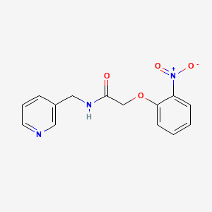 molecular formula C14H13N3O4 B5798191 2-(2-nitrophenoxy)-N-(3-pyridinylmethyl)acetamide 