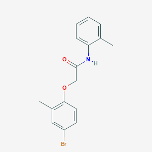 molecular formula C16H16BrNO2 B5798197 2-(4-bromo-2-methylphenoxy)-N-(2-methylphenyl)acetamide 