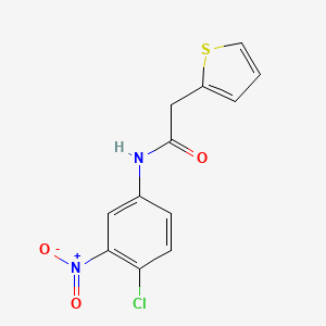 molecular formula C12H9ClN2O3S B5798205 N-(4-chloro-3-nitrophenyl)-2-(2-thienyl)acetamide 