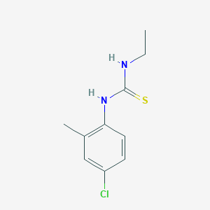 molecular formula C10H13ClN2S B5798211 N-(4-chloro-2-methylphenyl)-N'-ethylthiourea 