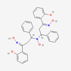 2-[(Z)-N-hydroxy-C-[2-[hydroxy-[(3E)-3-hydroxyimino-3-(2-hydroxyphenyl)-1-phenylpropyl]amino]-2-phenylethyl]carbonimidoyl]phenol