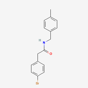 molecular formula C16H16BrNO B5798255 2-(4-bromophenyl)-N-(4-methylbenzyl)acetamide 