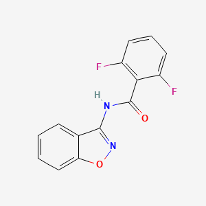 molecular formula C14H8F2N2O2 B5798280 N-1,2-benzisoxazol-3-yl-2,6-difluorobenzamide 
