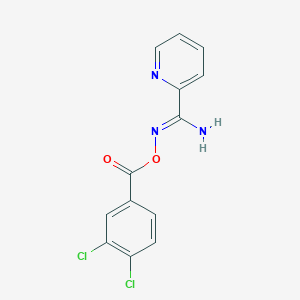 molecular formula C13H9Cl2N3O2 B5798284 N'-[(3,4-dichlorobenzoyl)oxy]-2-pyridinecarboximidamide 
