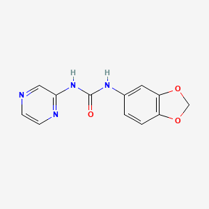 N-1,3-benzodioxol-5-yl-N'-2-pyrazinylurea