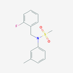 N-(2-fluorobenzyl)-N-(3-methylphenyl)methanesulfonamide