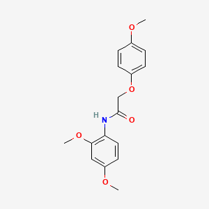 molecular formula C17H19NO5 B5798351 N-(2,4-dimethoxyphenyl)-2-(4-methoxyphenoxy)acetamide 
