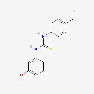 molecular formula C16H18N2OS B5798375 N-(4-ethylphenyl)-N'-(3-methoxyphenyl)thiourea 