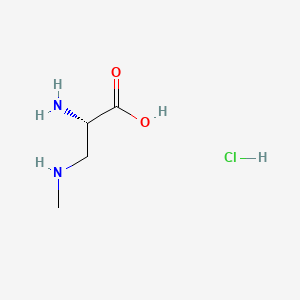 molecular formula C4H11ClN2O2 B579838 (S)-2-氨基-3-(甲基氨基)丙酸盐酸盐 CAS No. 16012-55-8