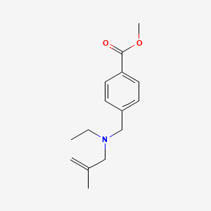 molecular formula C15H21NO2 B5798401 methyl 4-{[ethyl(2-methyl-2-propen-1-yl)amino]methyl}benzoate 