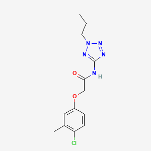 molecular formula C13H16ClN5O2 B5798427 2-(4-chloro-3-methylphenoxy)-N-(2-propyl-2H-tetrazol-5-yl)acetamide 