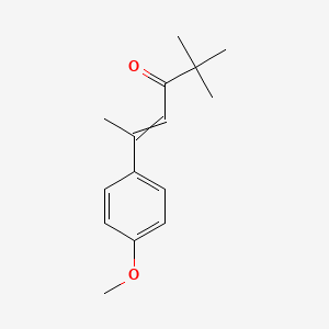 molecular formula C15H20O2 B5798450 5-(4-methoxyphenyl)-2,2-dimethyl-4-hexen-3-one 
