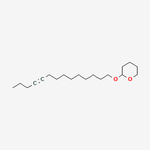 molecular formula C19H34O2 B579848 2-[(Tetradec-10-yn-1-yl)oxy]oxane CAS No. 86252-54-2