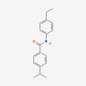 molecular formula C18H21NO B5798485 N-(4-ethylphenyl)-4-isopropylbenzamide 