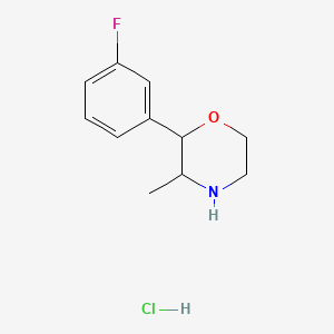 molecular formula C11H15ClFNO B579849 3-Fluorophenmetrazine Hydrochloride CAS No. 1803562-83-5