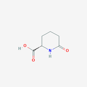 molecular formula C6H9NO3 B057985 (s)-2-Piperidinone-6-carboxylic acid CAS No. 34622-39-4