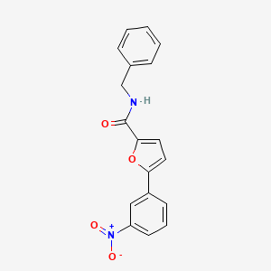 molecular formula C18H14N2O4 B5798529 N-benzyl-5-(3-nitrophenyl)-2-furamide 