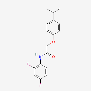 molecular formula C17H17F2NO2 B5798552 N-(2,4-difluorophenyl)-2-(4-isopropylphenoxy)acetamide 