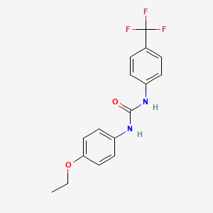 molecular formula C16H15F3N2O2 B5798556 N-(4-ethoxyphenyl)-N'-[4-(trifluoromethyl)phenyl]urea 