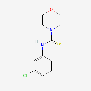 molecular formula C11H13ClN2OS B5798572 N-(3-chlorophenyl)-4-morpholinecarbothioamide 