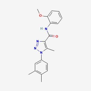 molecular formula C19H20N4O2 B5798604 1-(3,4-dimethylphenyl)-N-(2-methoxyphenyl)-5-methyl-1H-1,2,3-triazole-4-carboxamide 