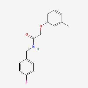 molecular formula C16H16FNO2 B5798612 N-(4-fluorobenzyl)-2-(3-methylphenoxy)acetamide 
