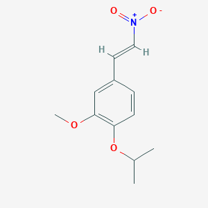 molecular formula C12H15NO4 B5798633 1-异丙氧基-2-甲氧基-4-(2-硝基乙烯基)苯 