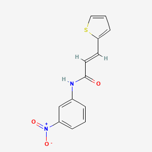 molecular formula C13H10N2O3S B5798637 N-(3-nitrophenyl)-3-(2-thienyl)acrylamide 