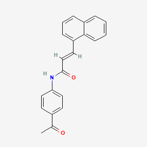 molecular formula C21H17NO2 B5798648 N-(4-acetylphenyl)-3-(1-naphthyl)acrylamide 