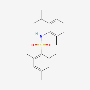molecular formula C19H25NO2S B5798695 N-(2-isopropyl-6-methylphenyl)-2,4,6-trimethylbenzenesulfonamide 