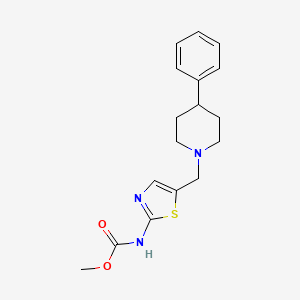methyl {5-[(4-phenyl-1-piperidinyl)methyl]-1,3-thiazol-2-yl}carbamate