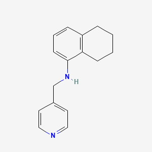 molecular formula C16H18N2 B5798723 (4-pyridinylmethyl)5,6,7,8-tetrahydro-1-naphthalenylamine 