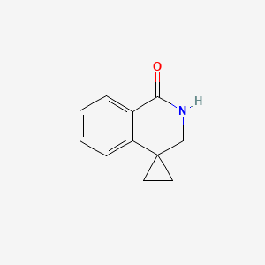 molecular formula C11H11NO B579873 2',3'-二氢-1'H-螺[环丙烷-1,4'-异喹啉]-1'-酮 CAS No. 1782267-00-8