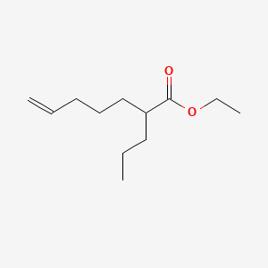 molecular formula C12H22O2 B579875 ethyl 2-propylhept-6-enoate CAS No. 157501-10-5