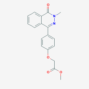 molecular formula C18H16N2O4 B5798772 methyl [4-(3-methyl-4-oxo-3,4-dihydro-1-phthalazinyl)phenoxy]acetate 